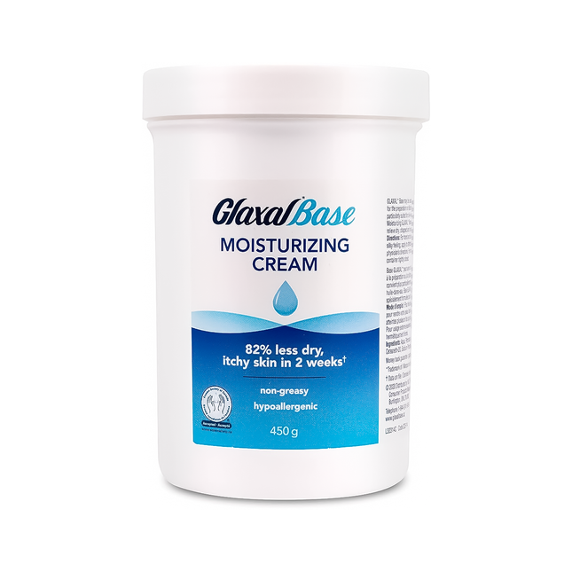 Glaxal Base - Crème Hydratante 82% Moins Sèche | 450g