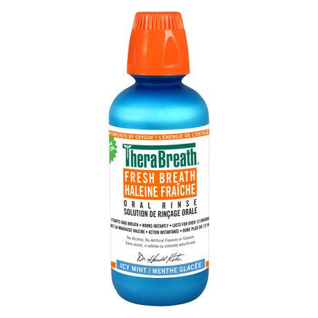 TheraBreath Fresh Breath Oral Rinse - Icy Mint | 473 ml