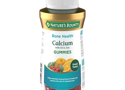Nature's Bounty - Calcium avec D3 et Zinc | 60 Gummies