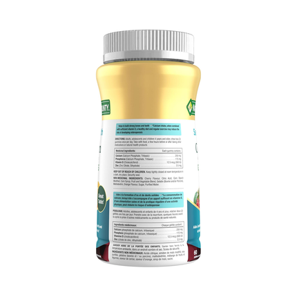 Nature's Bounty - Calcium avec D3 et Zinc | 60 Gummies