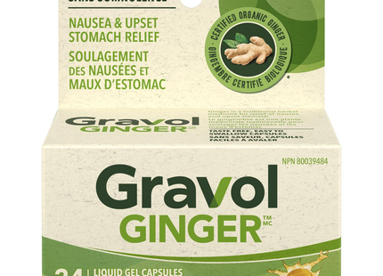 Gravol Ginger Liquid Gel Capsules