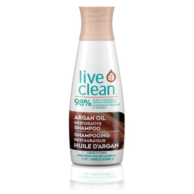 Live Clean - Huile d'Argan - Shampooing Réparateur | 350 ml