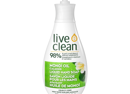 Live Clean - Monoi Oil Calming Liquid Hand Soap | 500 mL