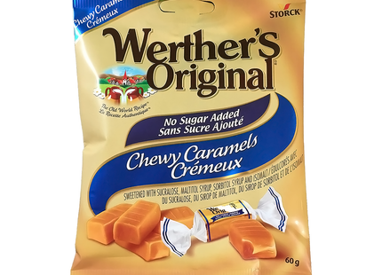 Werther's Original - Caramel Chewy No Sugar Added Candies | 60 g