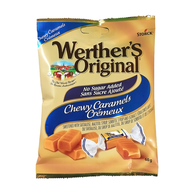 Werther's Original - Caramel Chewy No Sugar Added Candies | 60 g