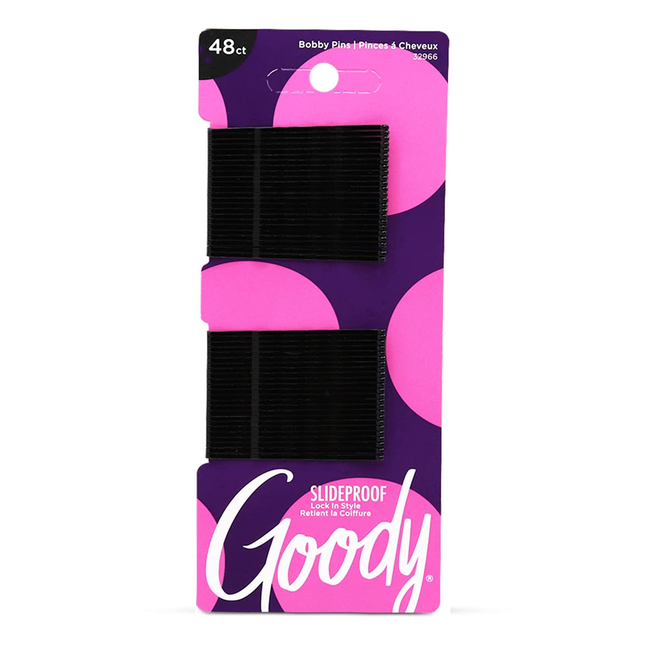 Goody Ouchless Bobby Pins - Black | 48 pcs