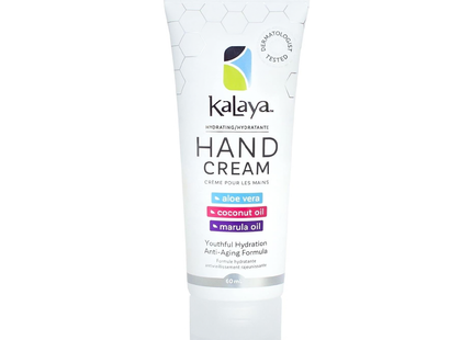 Kalaya Naturals - Hydrating Hand Cream with Aloe Vera, Coconut Oil & Marula Oil | 60 mL