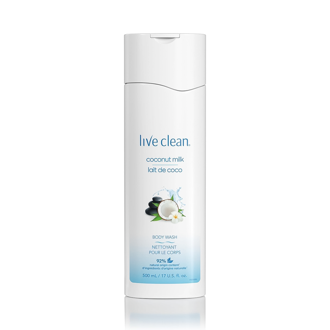 Live Clean - Lait de Coco Gel Douche Hydratant | 500 mL