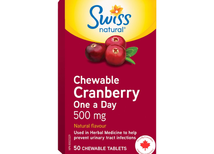 Swiss Natural - Cranberry One A Day 500 mg | 50 Tablets