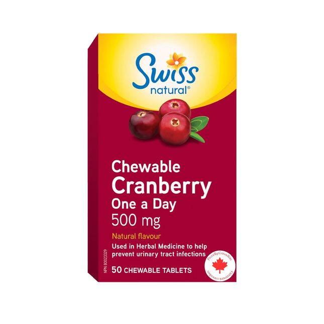 Swiss Natural - Cranberry One A Day 500 mg | 50 Tablets