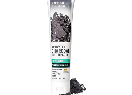 Desert Essence - Activated Charcoal Toothpaste, Fresh Mint | 176 g