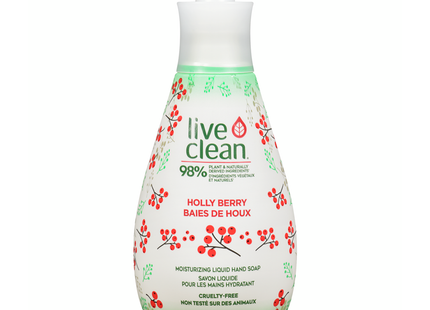 Live Clean - Savon liquide hydratant pour les mains - Holly Berry | 500 ml