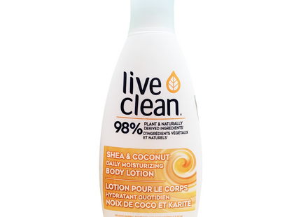 Live Clean - Daily Moisturizing Shea & Coconut Body Lotion | 532 mL