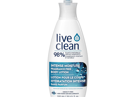 Live Clean - Lotion corporelle sans parfum Intense Moisture | 532 ml