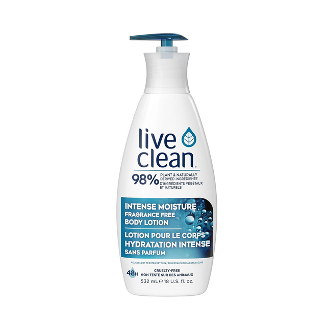 Live Clean - Lotion corporelle sans parfum Intense Moisture | 532 ml