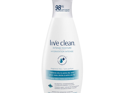 Live Clean - Lotion corporelle sans parfum Intense Moisture | 532 ml