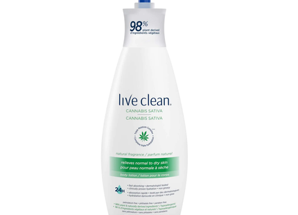 Live Clean - Cannabis Sativa Natural Fragrance Body Lotion | 532 mL