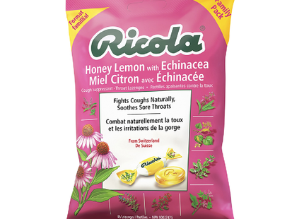 Pastilles pour la gorge Ricola - Miel Citron à l'échinacée | 45 pastilles