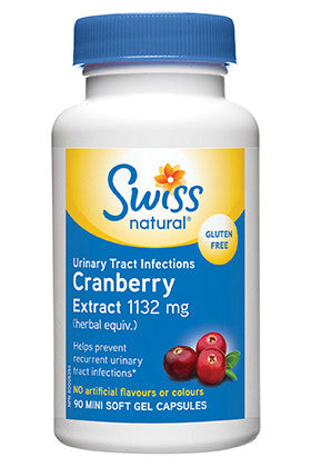 Swiss Natural Cranberry Extract 1132 mg | 90 Mini Soft Gel Capsules