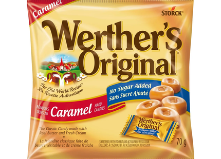 Werther's Original - Bonbons durs au caramel sans sucre ajouté | 70g