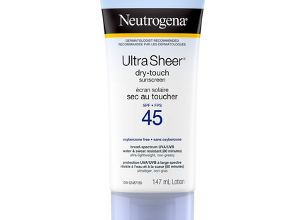 Neutrogena - Ultra Sheer Dry Touch Sunscreen - SPF 45 | 88 mL