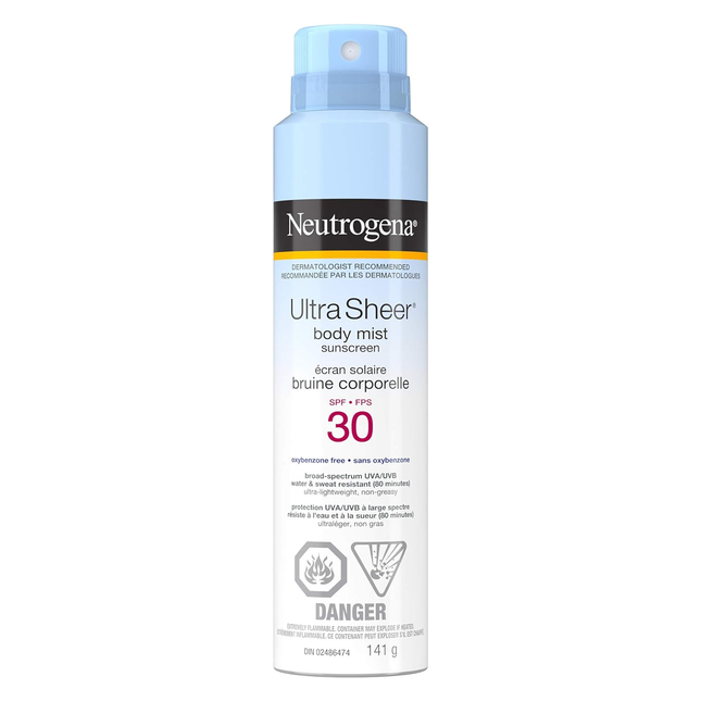Écran solaire Brume corporelle Ultra Sheer Neutrogena - SPF30 | 141g