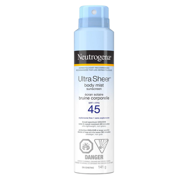 Neutrogena - Ultra Sheer Body Mist Sunscreen SPF 45 | 141 g