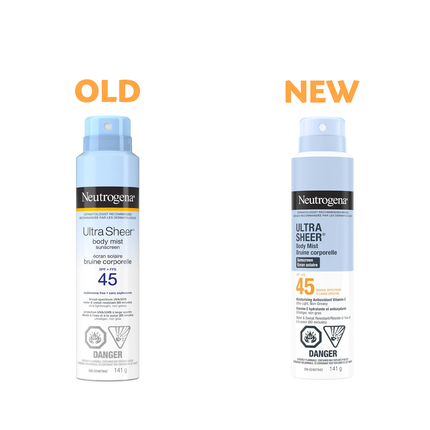 Neutrogena - Écran solaire en brume corporelle ultra transparente SPF 45 | 141g