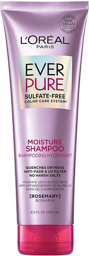 L'oréal Paris - Système de soin de couleur sans sulfate Ever Pure - Shampoing hydratant au romarin | 250 ml