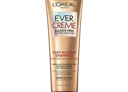 L'Oréal Paris - Shampooing nourrissant en profondeur EverCreme à l'huile d'abricot | 250 ml