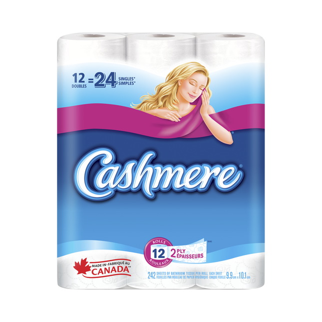 Cashmere - Bathroom Tissue 2 Ply 242 Sheets | 12 Double Rolls