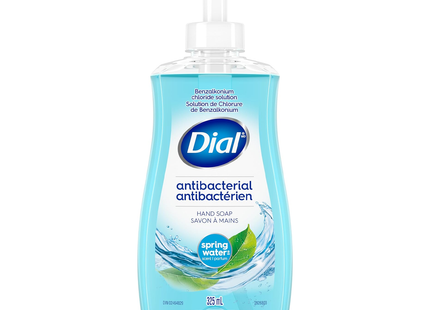 Dial - Savon liquide antibactérien pour les mains - Eau de source | 325 mL