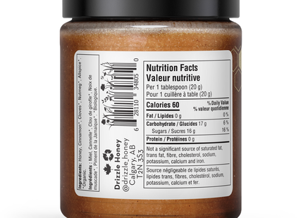 drizzle - Cinnamon Spiced Raw Honey | 350 g