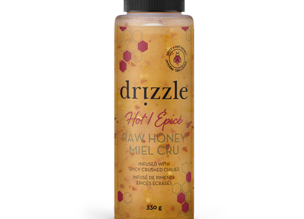 drizzle - Hot Raw Honey Infused with Spicy Crushed Chilies | 330 g