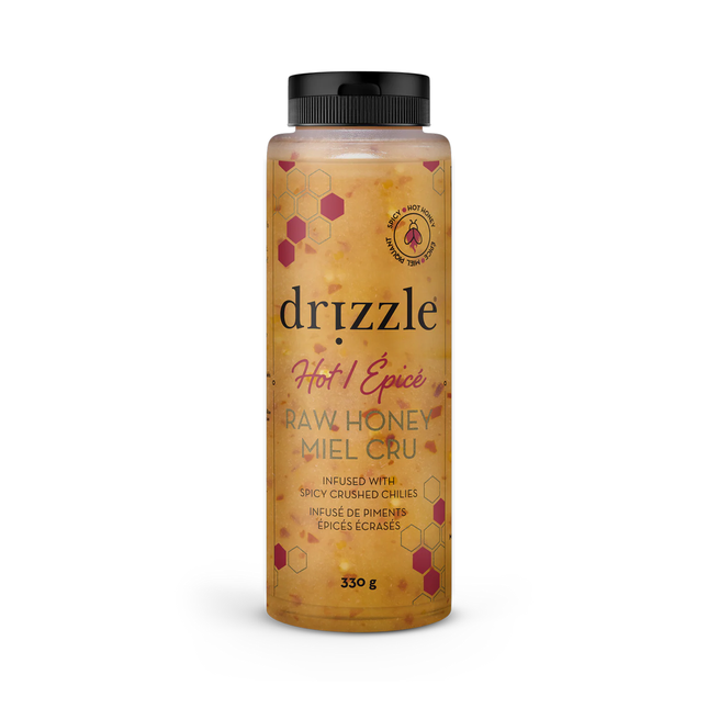drizzle - Hot Raw Honey Infused with Spicy Crushed Chilies | 330 g