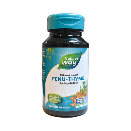 Nature's Way - Soulagement de la toux au fenu et au thym | 100 Gélules