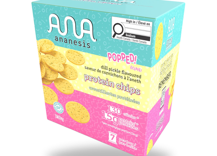 Ananesis - Dill Pickle Protein Chips | 7 x 15 g