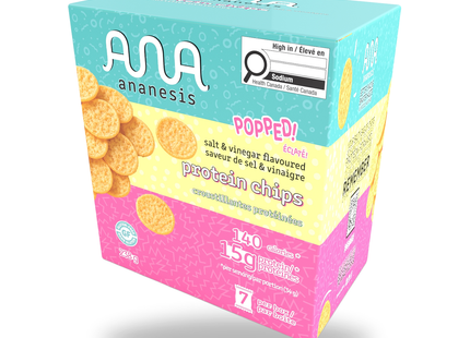 Ananesis - Sea Salt & Vinegar Protein Chips | 7 x 15 g