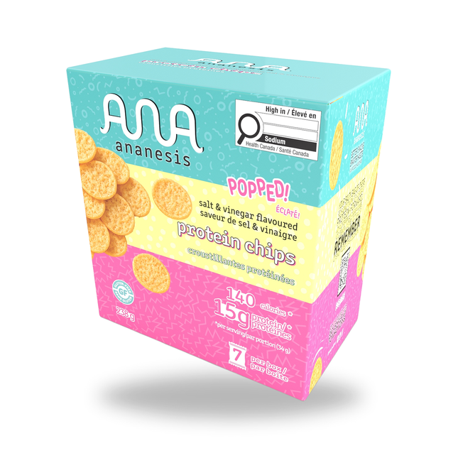 Ananesis - Sea Salt & Vinegar Protein Chips | 7 x 15 g