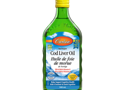 Carlson Laboratories - Norwegian Cod Liver Oil Lemon | 500 mL