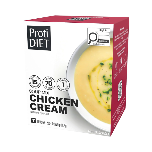 ProtiDiet - Natural Flavour Chicken Cream Soup Mix | 7 x 22 g