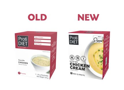 ProtiDiet - Natural Flavour Chicken Cream Soup Mix | 7 x 22 g
