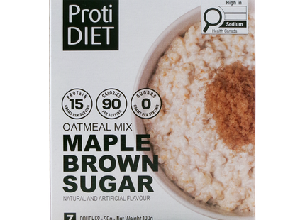 ProtiDiet - Mélange d'avoine à haute teneur en protéines à la cassonade et à l'érable | 7x25g