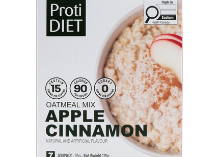 ProtiDiet - Mélange de flocons d'avoine pomme cannelle | 7x25g