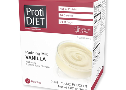ProtiDiet - Pudding Mix, Vanilla | 7 x 23 g