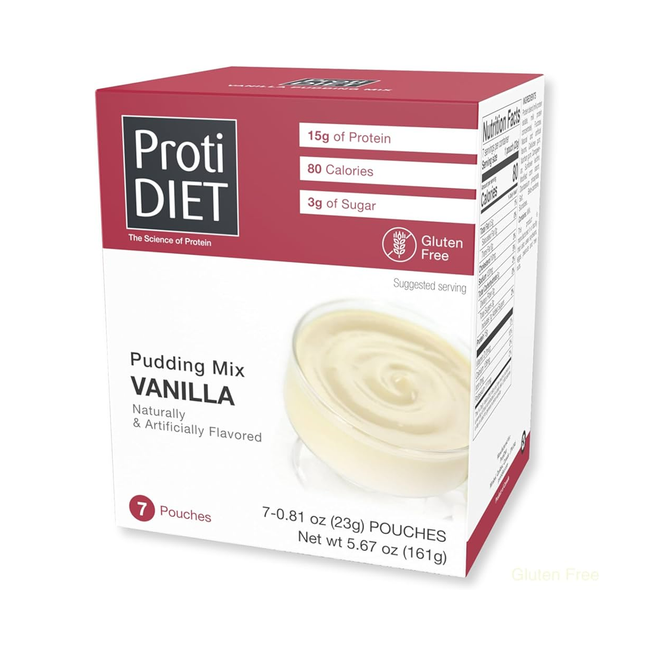 ProtiDiet - Pudding Mix, Vanilla | 7 x 23 g