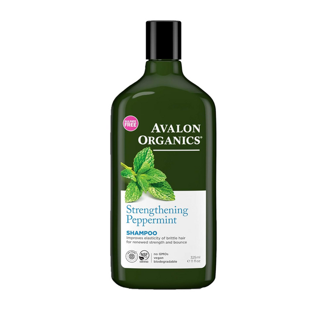 Avalon Organics - Shampooing fortifiant à la menthe poivrée | 325 ml