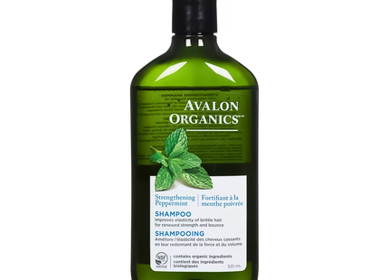 Avalon Organics - Shampoing fortifiant à la menthe poivrée | 325 ml