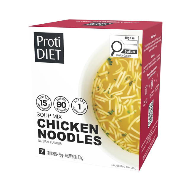 ProtiDiet - Chicken Noodle Soup Mix | 7 x 25 g