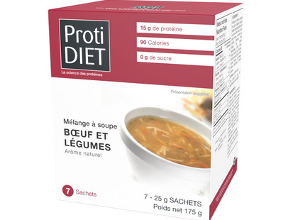 ProtiDiet - High Protein Beef Vegetable Soup Mix